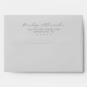 Elegant Black Calligraphy Envelope