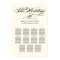 Elegant Black Calligraphy Ivory Wedding Seating