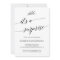 Elegant Black Calligraphy Surprise Party