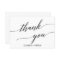 Elegant Black Calligraphy Thank You Card