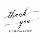 Elegant Black Calligraphy Thank You