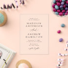 Elegant Black Calligraphy Wedding