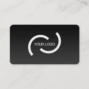 Elegant black card. Customise with your own logo. Business Card