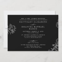 Elegant Black Chinoiserie Bride Parent Wedding