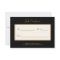 Elegant Black Curls Faux Gold Bow Gift Certificate