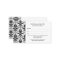 Elegant Black Damask Pattern Salon Appointment