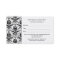 Elegant Black Damask Pattern Salon Appointment