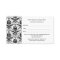 Elegant Black Damask Pattern Salon Appointment