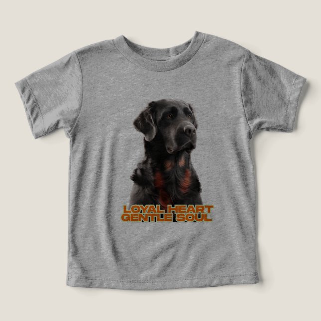 Elegant Black Dog Portrait-Realistic Pet Art (Design Front)