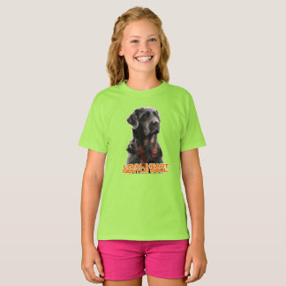 Elegant Black Dog Portrait-Realistic Pet Art T-Shirt