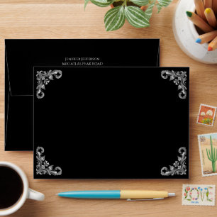 Elegant Black Envelope