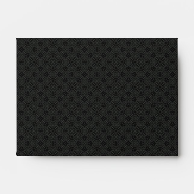 Elegant Black Envelope - a6 (Front)