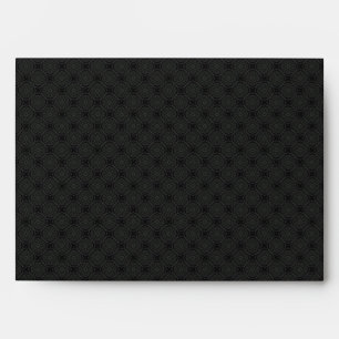 Elegant Black Envelope - A7 Greeting Card