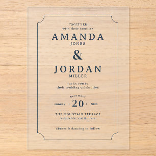 Elegant Black Formal Invitation