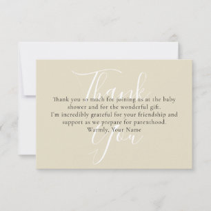 Elegant Black Glitter Butterfly Thank You Card