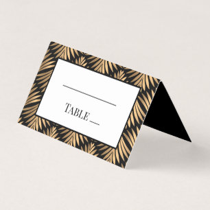 Elegant Black Gold Art Deco Gatsby Wedding Party