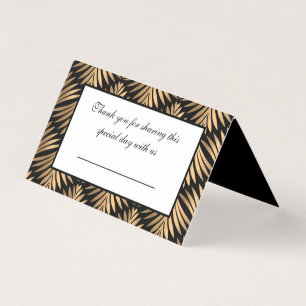 Elegant Black Gold Art Deco Gatsby Wedding Party
