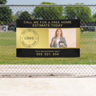 Elegant Black & Gold Banner