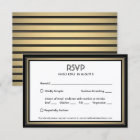 Elegant Black & Gold Border and Meal Options
