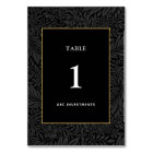 Elegant Black Gold Botanical