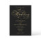 Elegant Black Gold Calligraphy Wedding