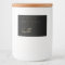 Elegant black gold candle product label