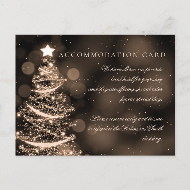 Elegant Black Gold Christmas Elegant Accommodation Postcard (Front)