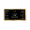 Elegant Black Gold Cosmetic Skincare Bottle Label