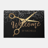 Elegant Black gold Hairstylist Salon Name