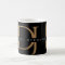 Elegant Black Gold Initials Monogram Modern Custom