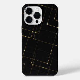 Elegant Black & Gold Marble iPhone 14 Pro Max Case