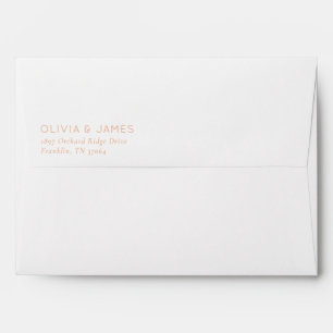 Elegant Black Gold Minimalist Envelope