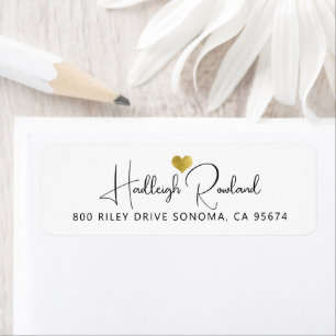 Elegant Black Gold Monogram Script Name Stylish