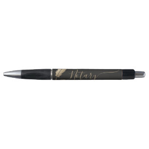 Elegant Black Gold Notary Marketing Promotional 