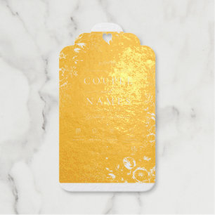 Elegant Black & Gold Personalised  Gift Tags