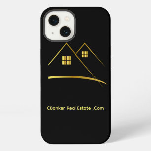 Elegant Black&Gold Real Estate Agent Business  iPhone 13 Case