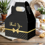 Elegant Black & Gold Surprise Birthday Party Favour Box<br><div class="desc">Celebrate in style with this sophisticated black and gold favour boxes! Designed for a memorable milestone birthday,  this invitation blends class and excitement,  making it perfect for any special celebration. Some of the visual elements in this design are obtained from Freepik.</div>