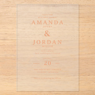 Elegant Black Gold Wedding Invitation