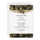 Elegant Black Gold White Floral Birthday Party 