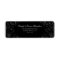 Elegant Black Gothic Damask Moody Return Address