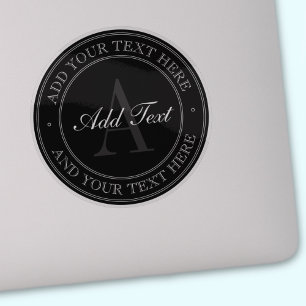 Elegant Black Grey Editable Text Transparent