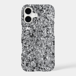 Elegant Black & Grey Faux Glitter GR 1