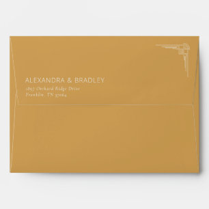 Elegant Black Key Minimalist Envelope