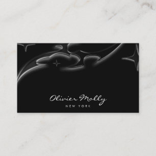 Elegant Black Marble Luxury Business Card