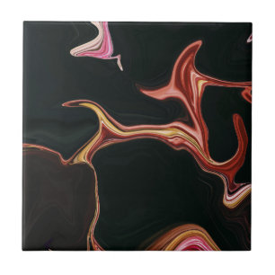 Elegant Black Marble Texture Background Tile