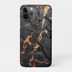 Elegant Black Marble with Gold Veins Modern Art Case-Mate iPhone Case