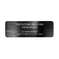Elegant Black Metallic Foil Modern Wedding