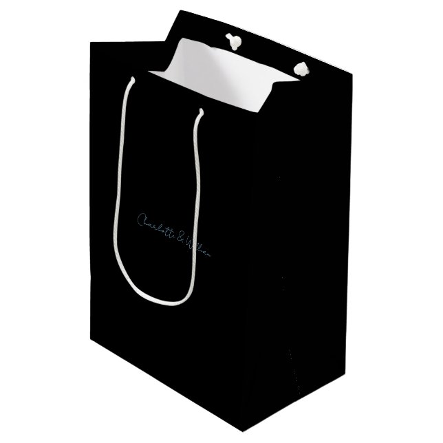 Elegant Black Micro Wedding Bag (Front Angled)