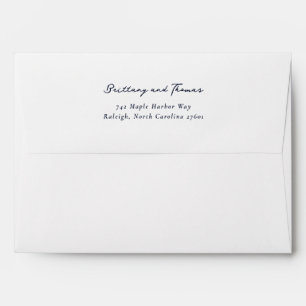 Elegant Black Minimalist Calligraphy Envelope