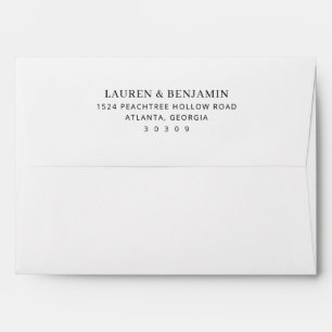Elegant Black Minimalist Envelope